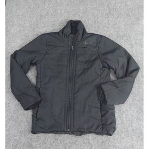 Nike Repel Jacket women Small Black Full Zip golf Winter Mock Neck Swoosh Puffer